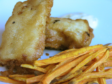 pumpkin ale fish and chips
