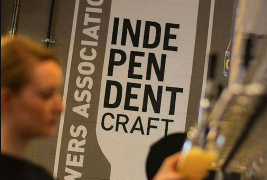 Certified Independent Craft wall signage inside brewery