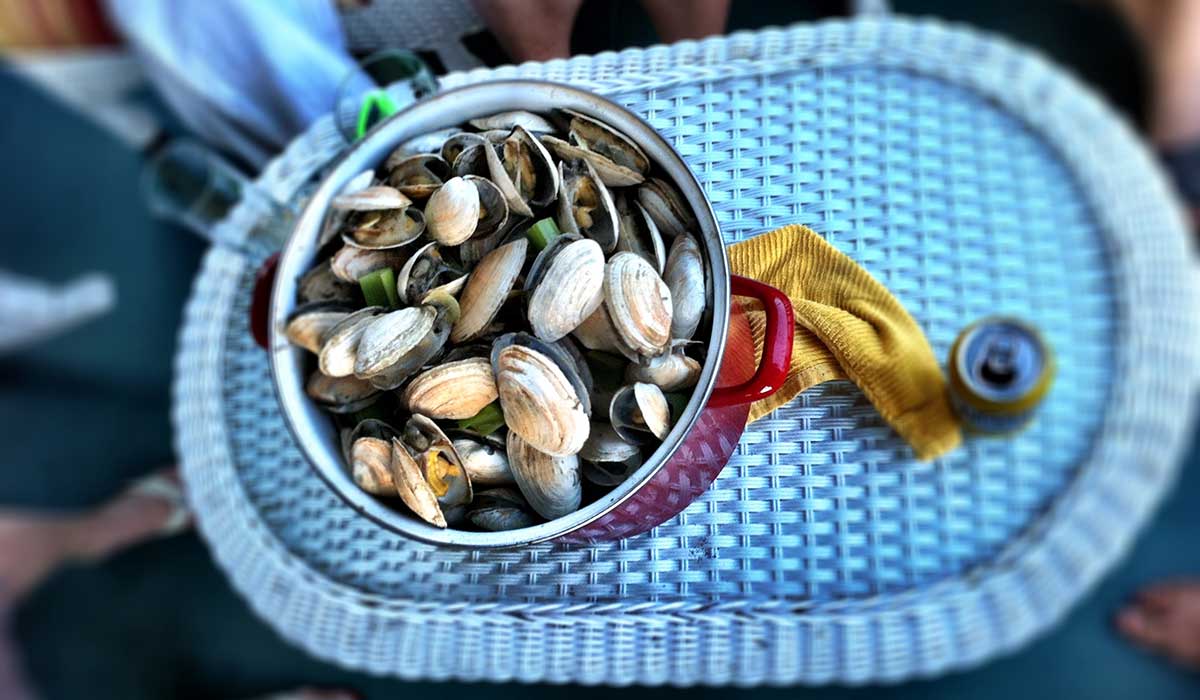 clams made with pilsner